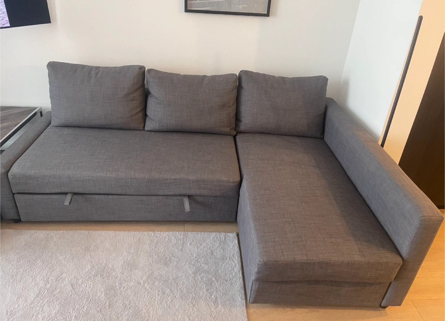 IKEA Friheten Sleeper Sectional Sofa - Dark Gray