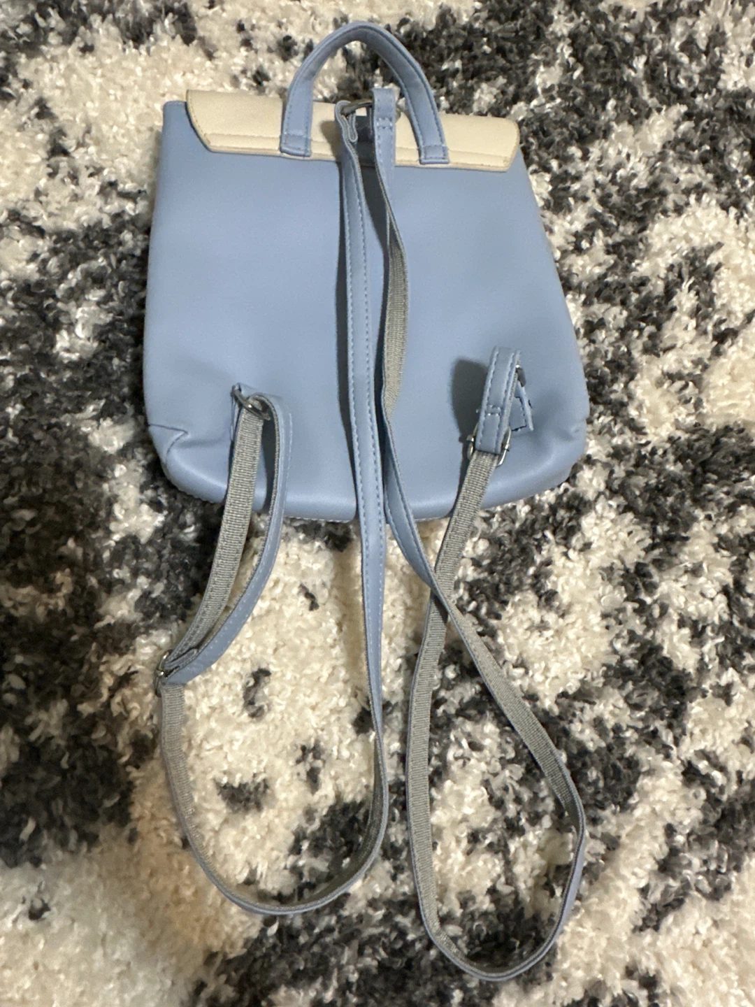 Light Blue & Cream Mini Backpack - photo 2