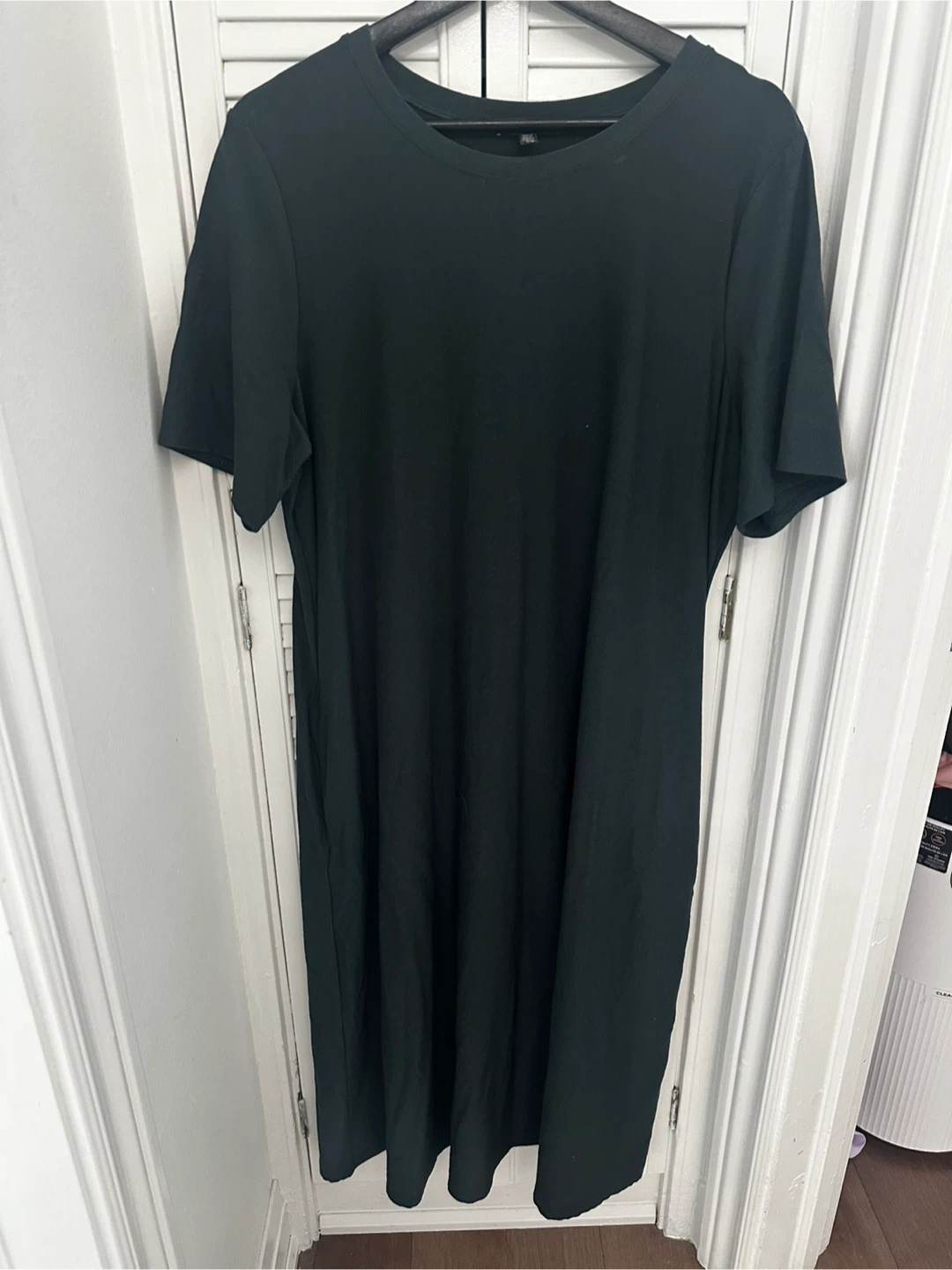 Eileen Fisher Black T-Shirt Dress L/G