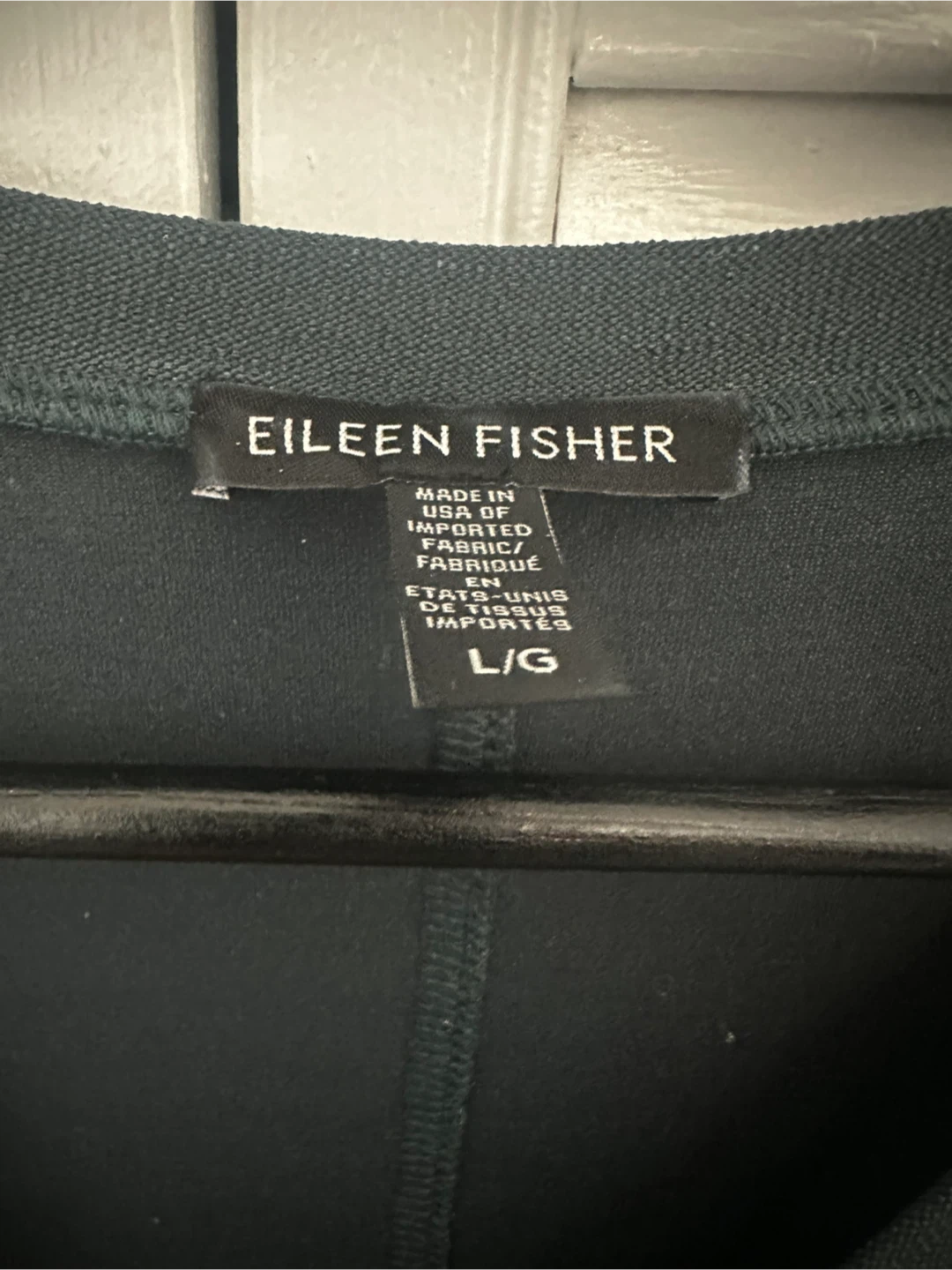 Eileen Fisher Black T-Shirt Dress L/G - photo 3
