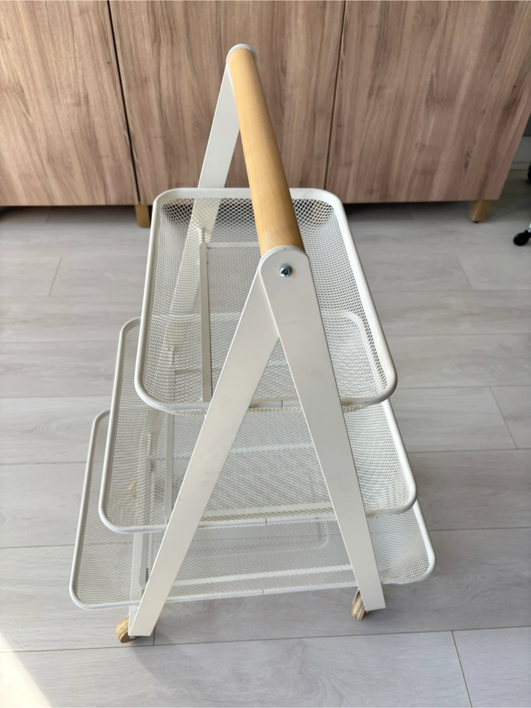 White 3-Tier Rolling Cart - photo 2