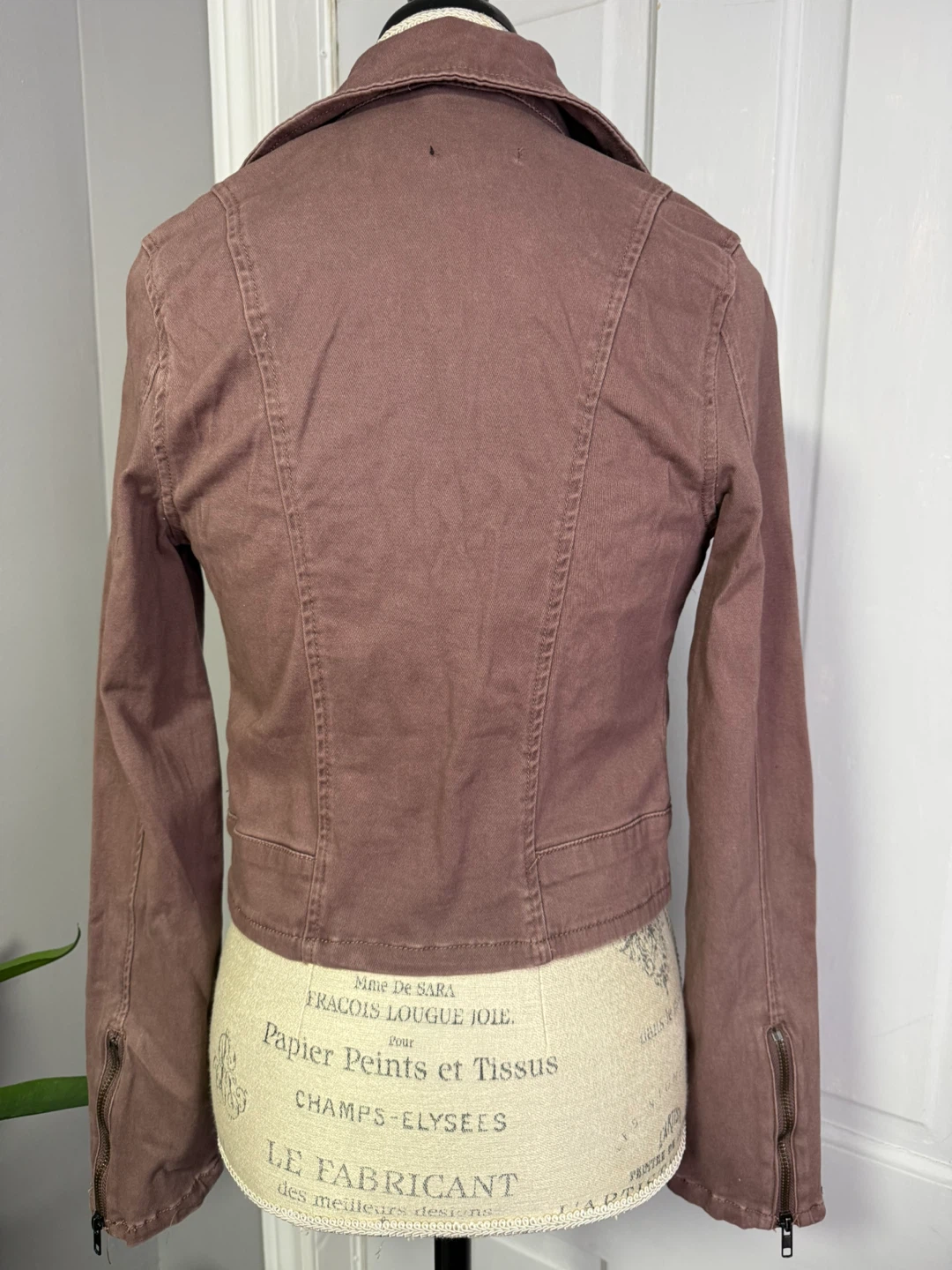 Fashion Nova Cropped Moto Jacket XS - photo 2
