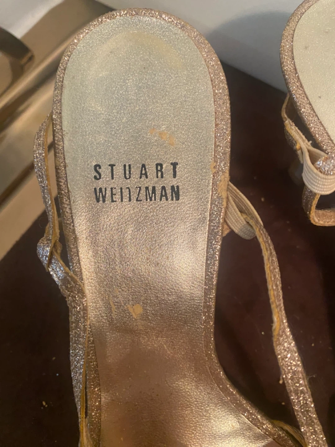 Stuart Weitzman Glitter Strappy Heeled Sandals - photo 3