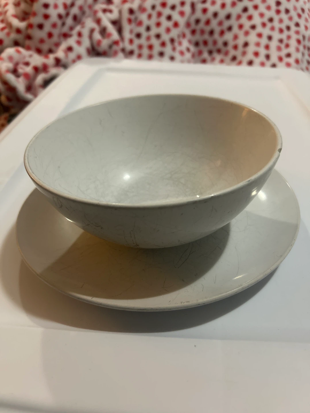 FREE🎁 White Bowl and Plate Set