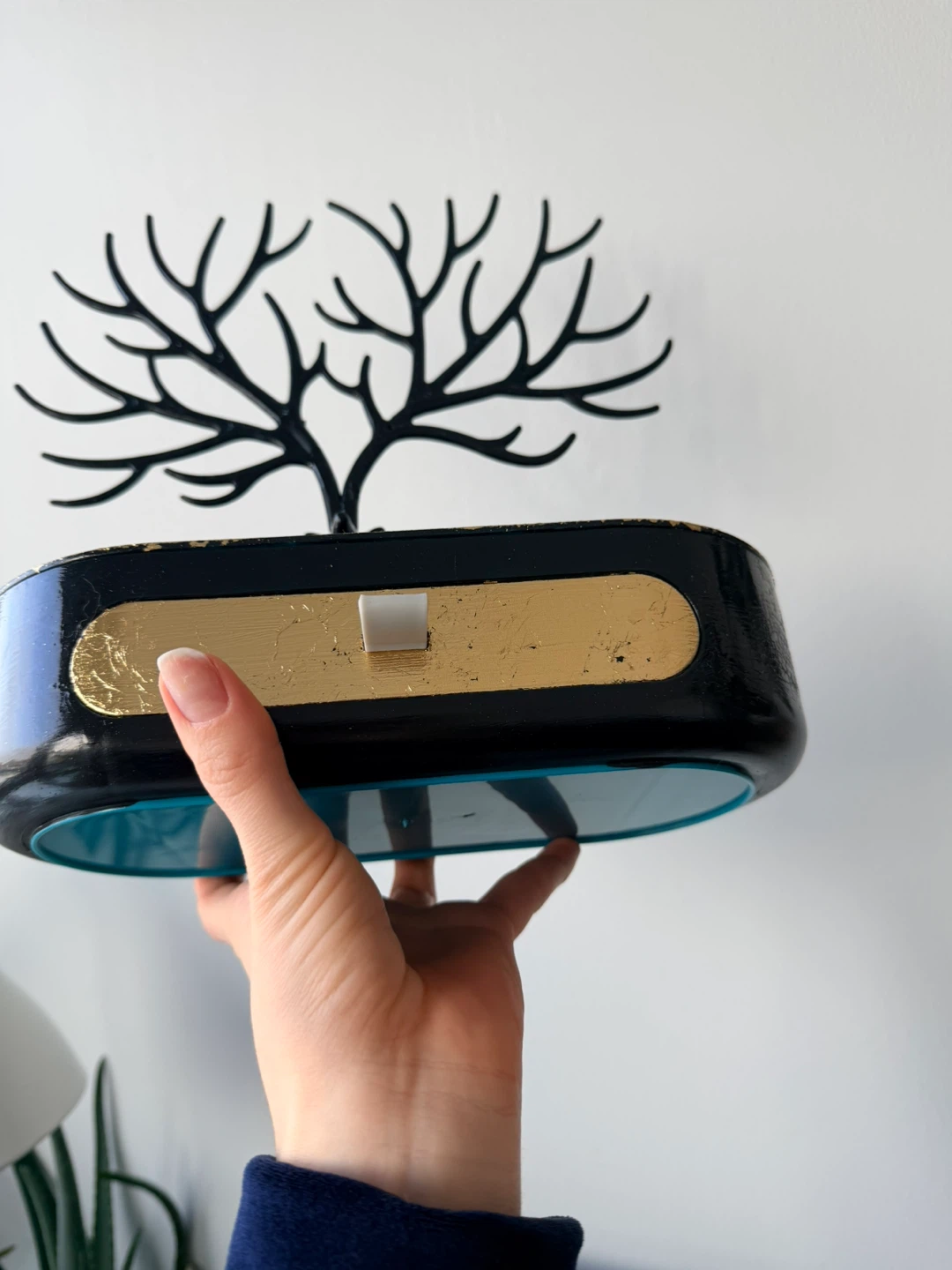 Black Jewelry Organizer Tree with Drawer - photo 2