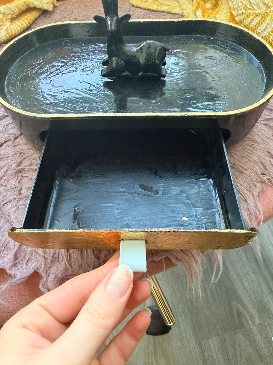 Black Jewelry Organizer Tree with Drawer - photo 3