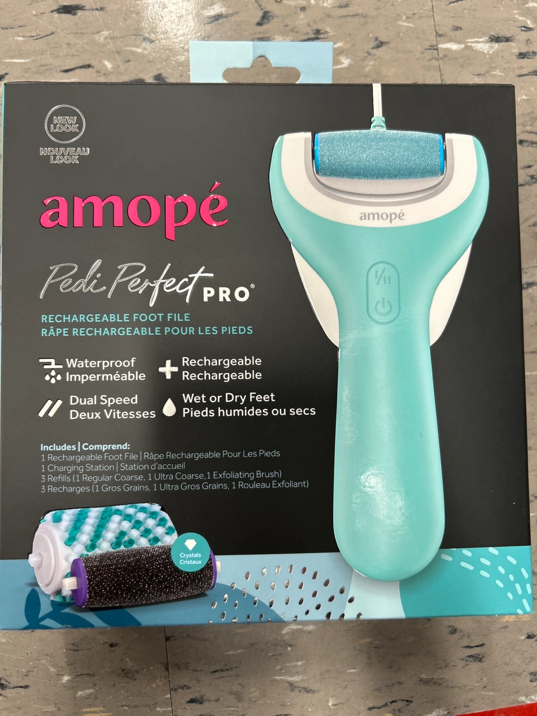 Amopé Pedi Perfect Pro Rechargeable Foot File