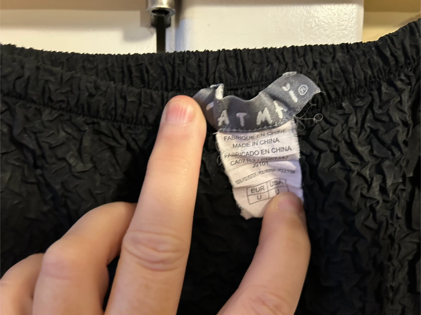 ATMOS & HERE Black Textured Maxi Skirt - photo 2