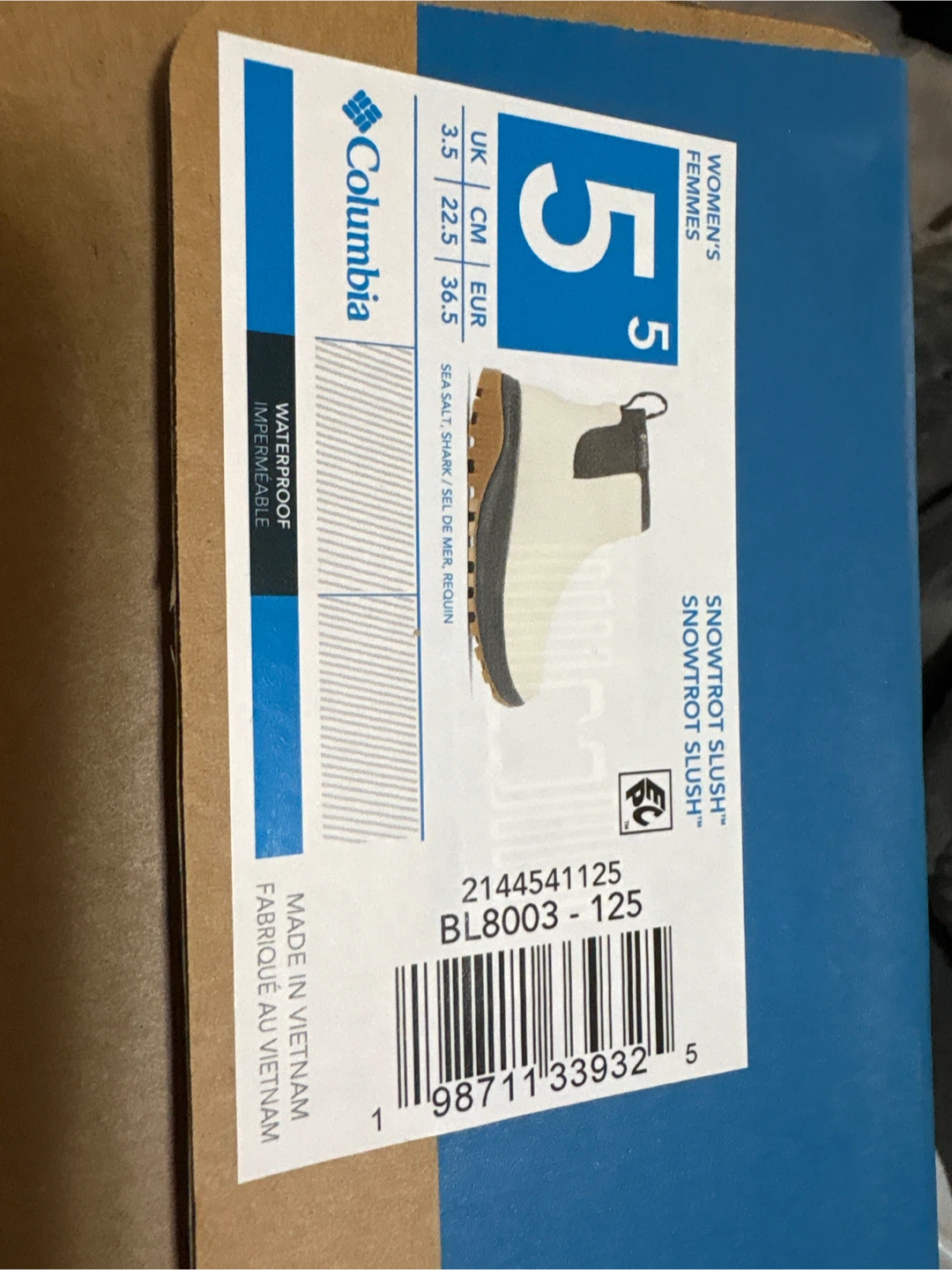 Columbia Snowtrot Slush Waterproof Women's Boots Size 5 - photo 4