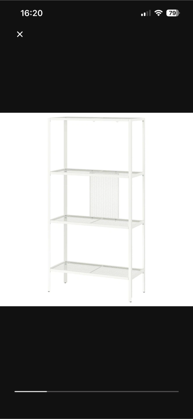 IKEA BAGGEBO White Shelf Unit - Like new!