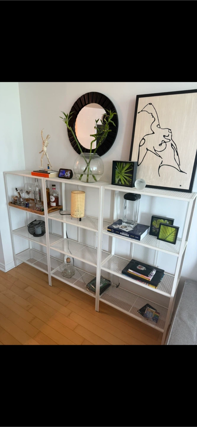 IKEA BAGGEBO White Shelf Unit - Like new! - photo 2