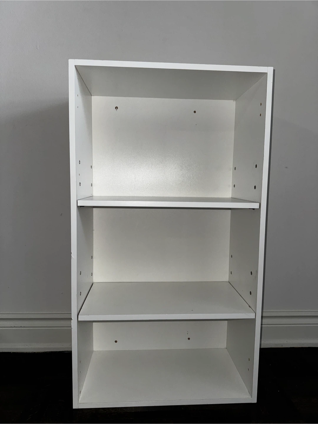 White 3-Shelf Bookcase
