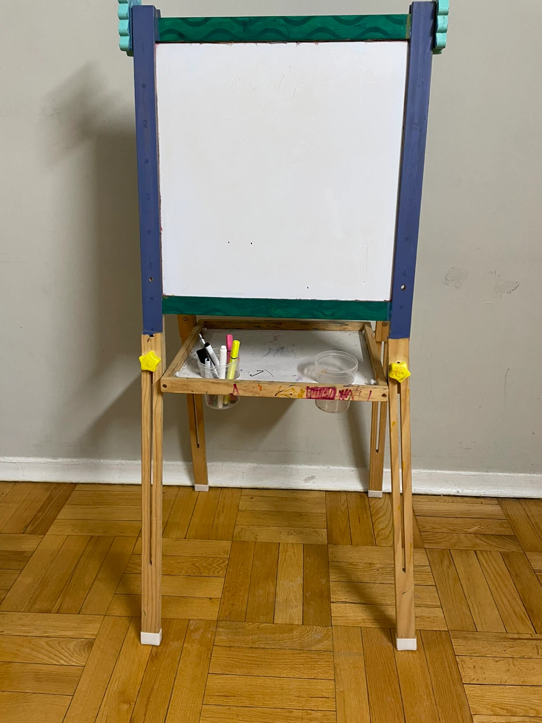 Kids Art Easel - Double Sided Whiteboard & Chalkboard - photo 2
