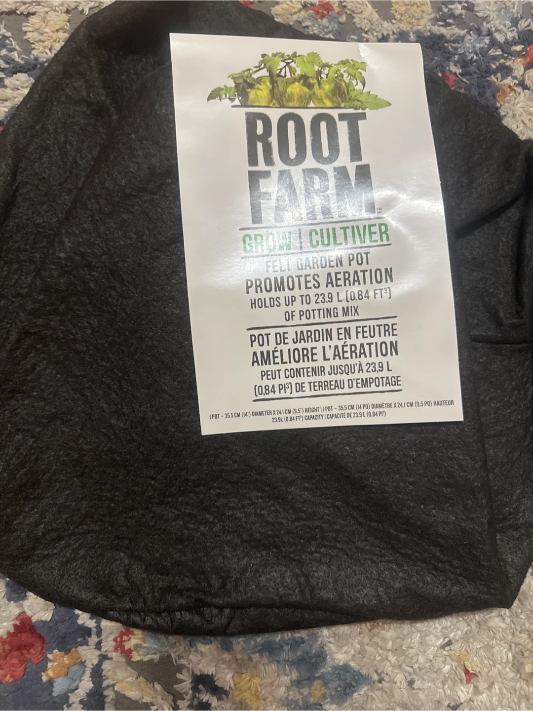 Root Farm Felt Garden Pots and pH Test Kit - photo 2