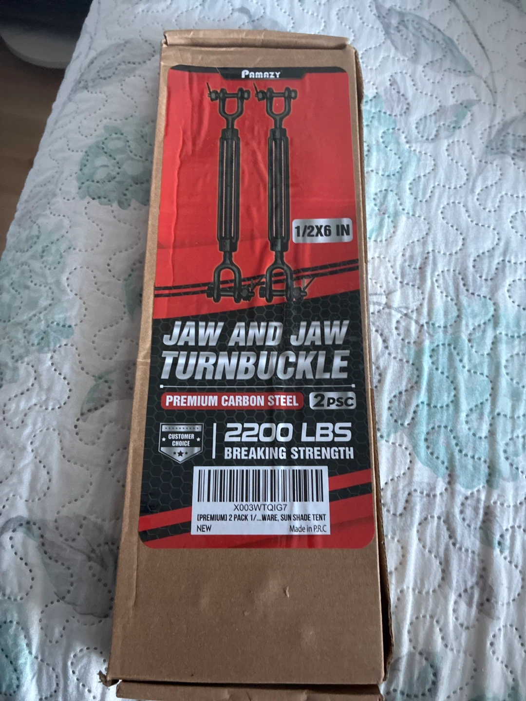 Pama_zy Jaw and Jaw Turnbuckle - 1/2X6 IN - 2 Pack