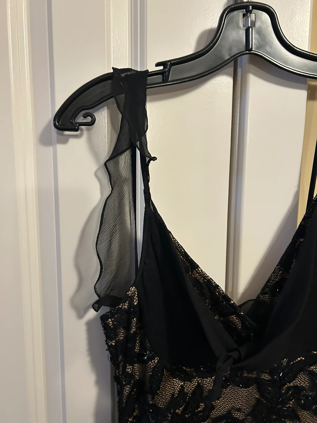 Casadei Black Lace Embellished Slip Dress Size S - photo 3