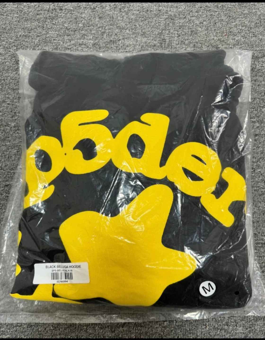 Sp5der Black and yellow Hoodie - photo 4