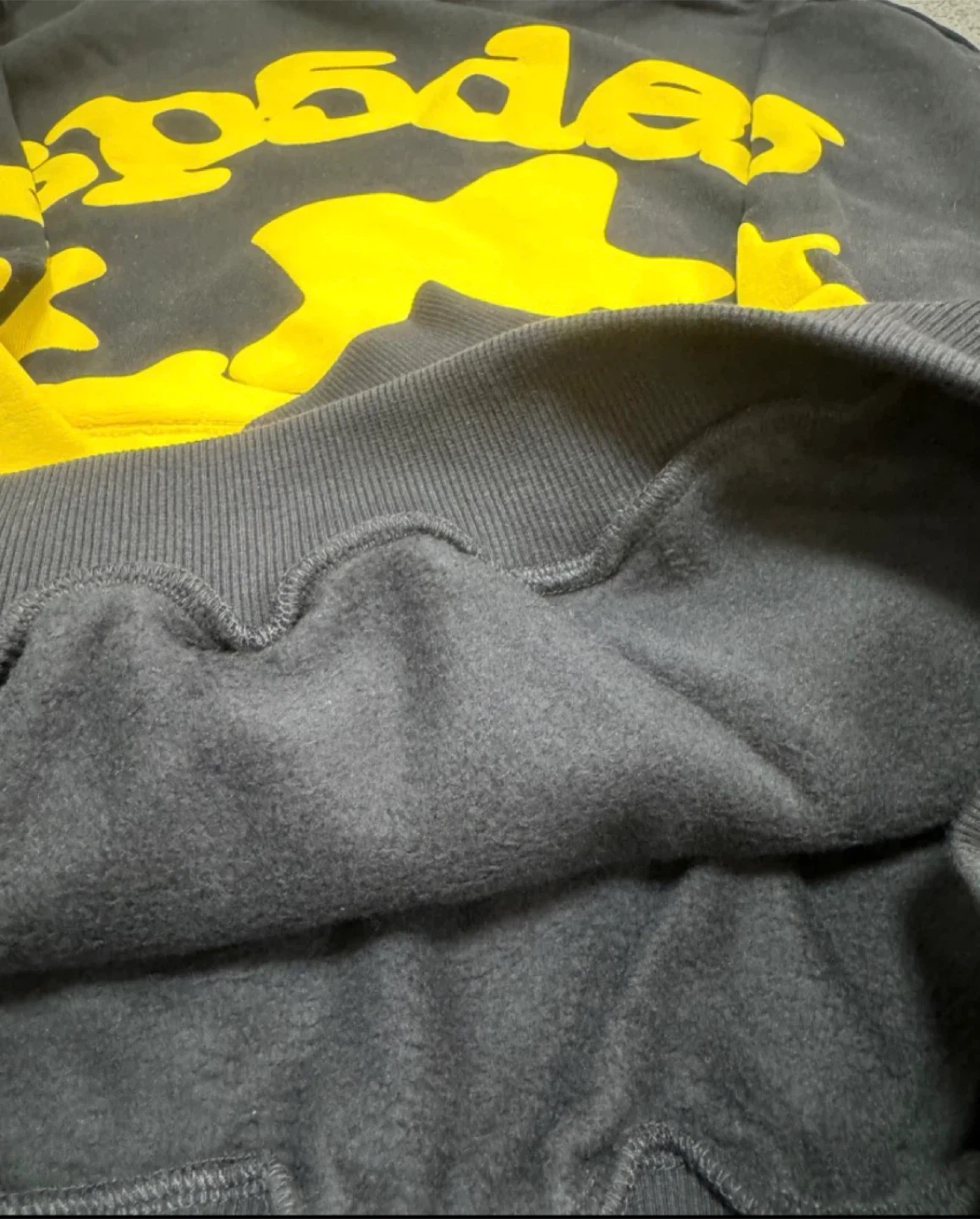 Sp5der Black and yellow Hoodie - photo 2