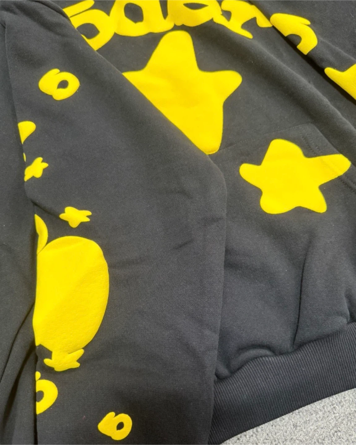Sp5der Black and yellow Hoodie - photo 3