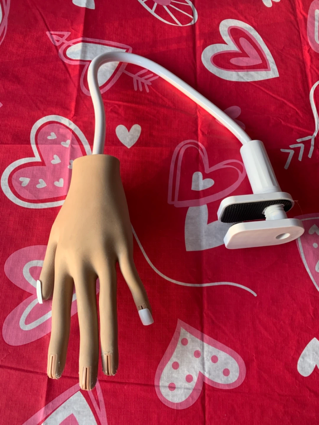 Nail Practice Hand with Clamp