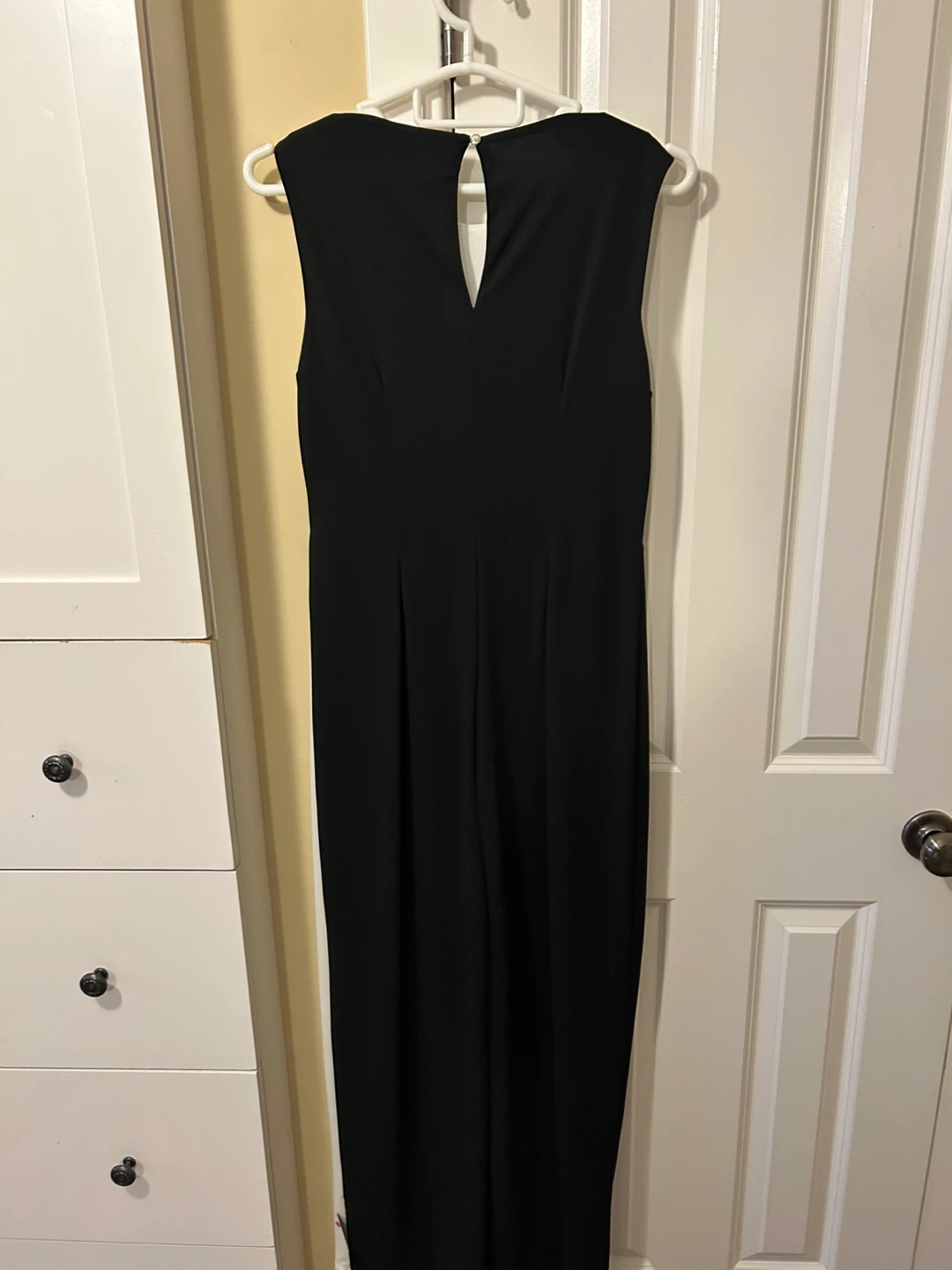 Women's Black and White Two-Tone Asymmetrical Dress - photo 3