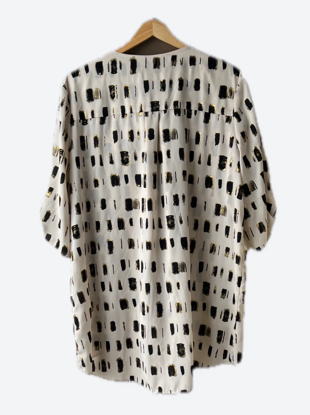 Joseph Ribkoff Black and Gold Print Blouse - photo 2