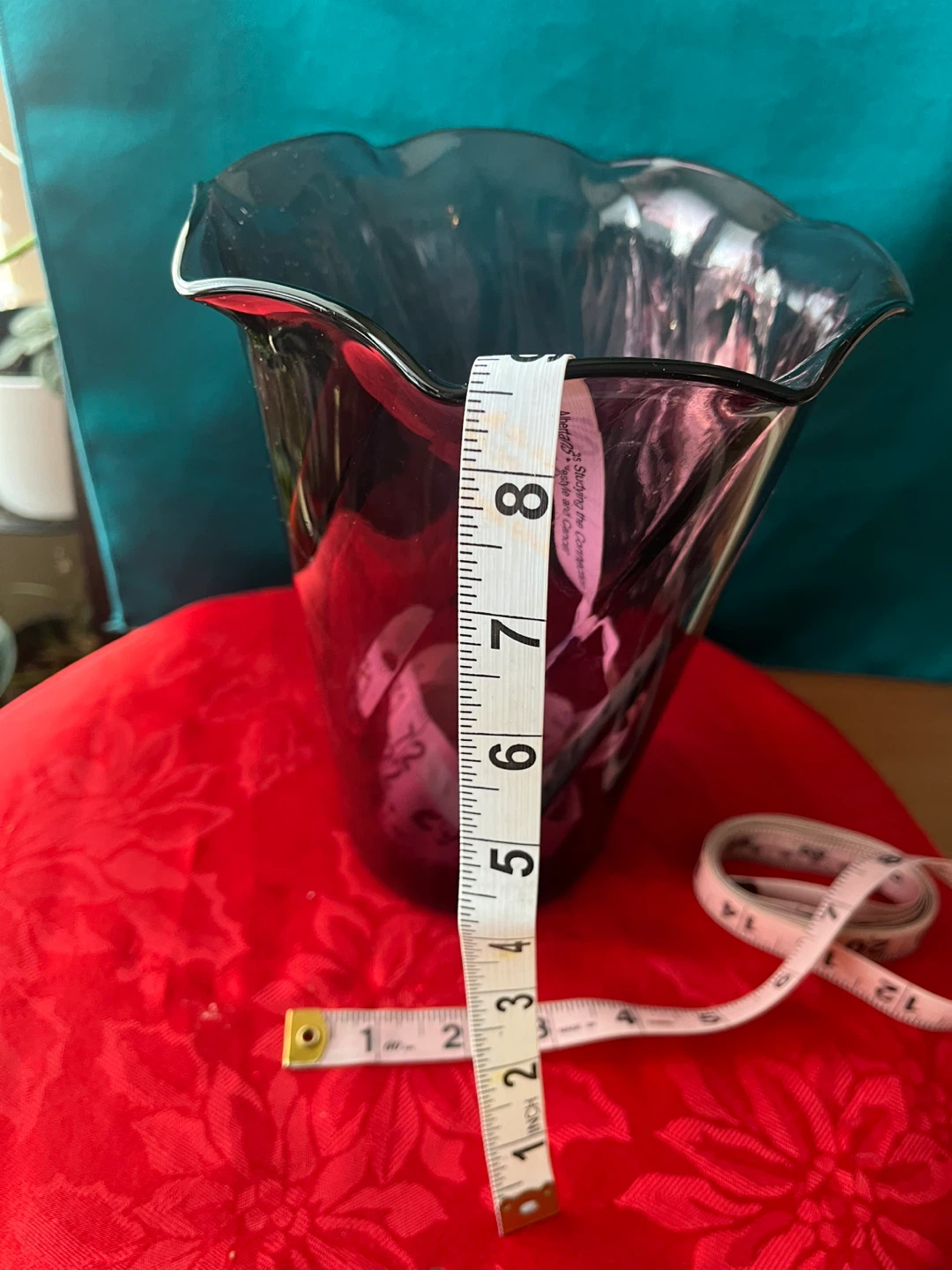Amethyst Swirl Glass Vase - photo 4