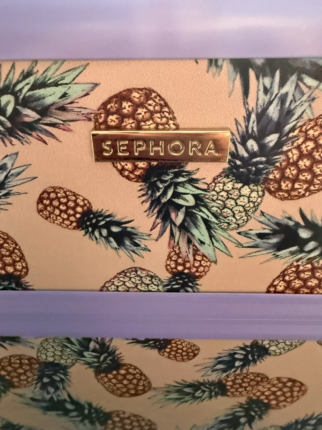 Sephora Makeup Train Case with Pineapple Print - photo 4