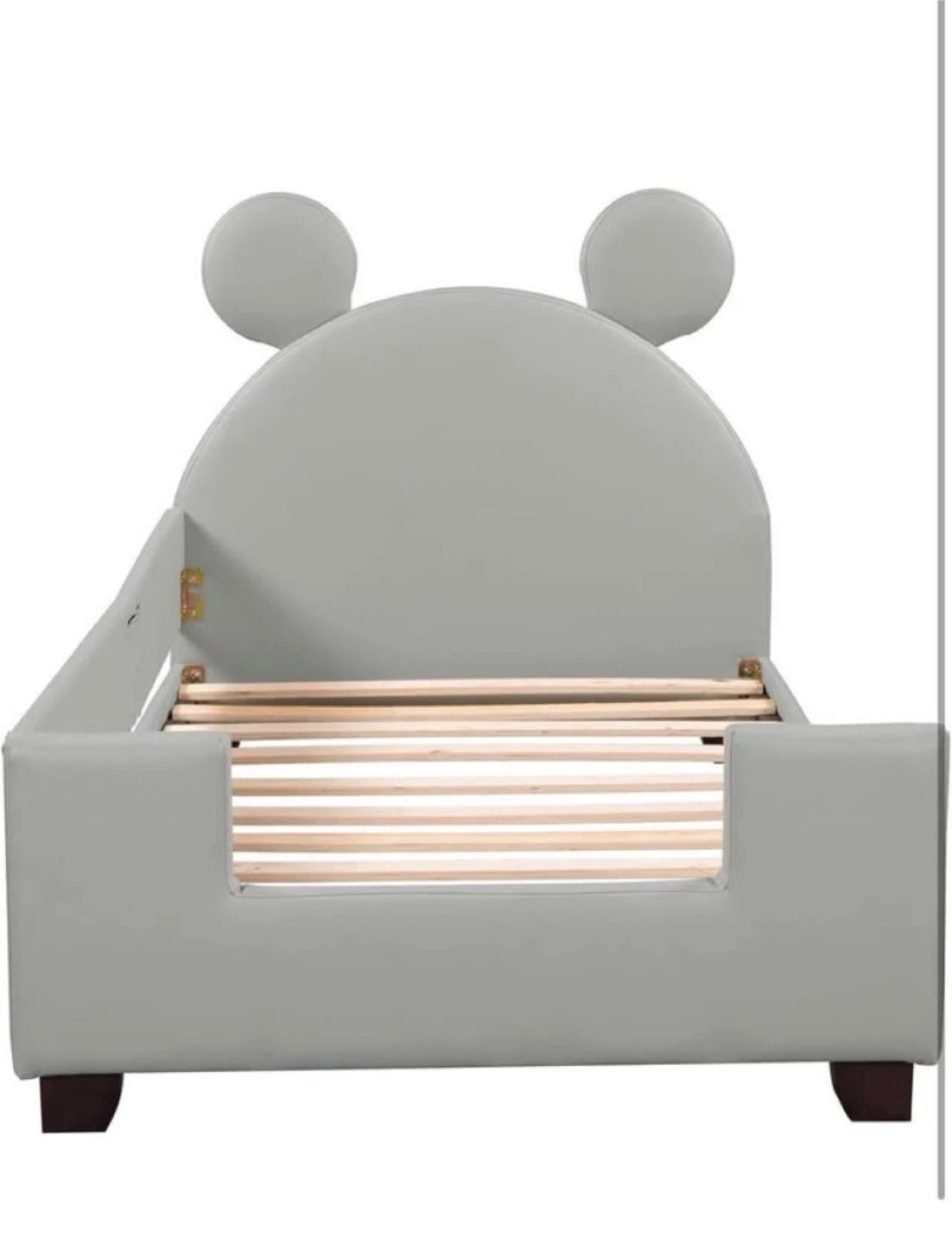 Grey twin size bed for kid - photo 4