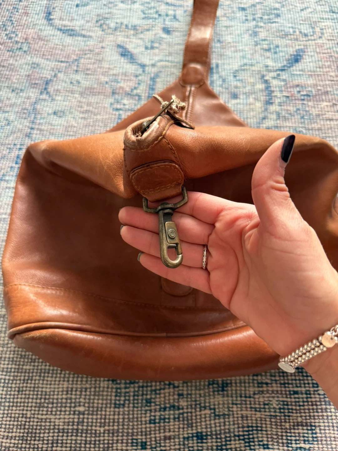 Brown Leather Shoulder Bag Vintage - photo 2