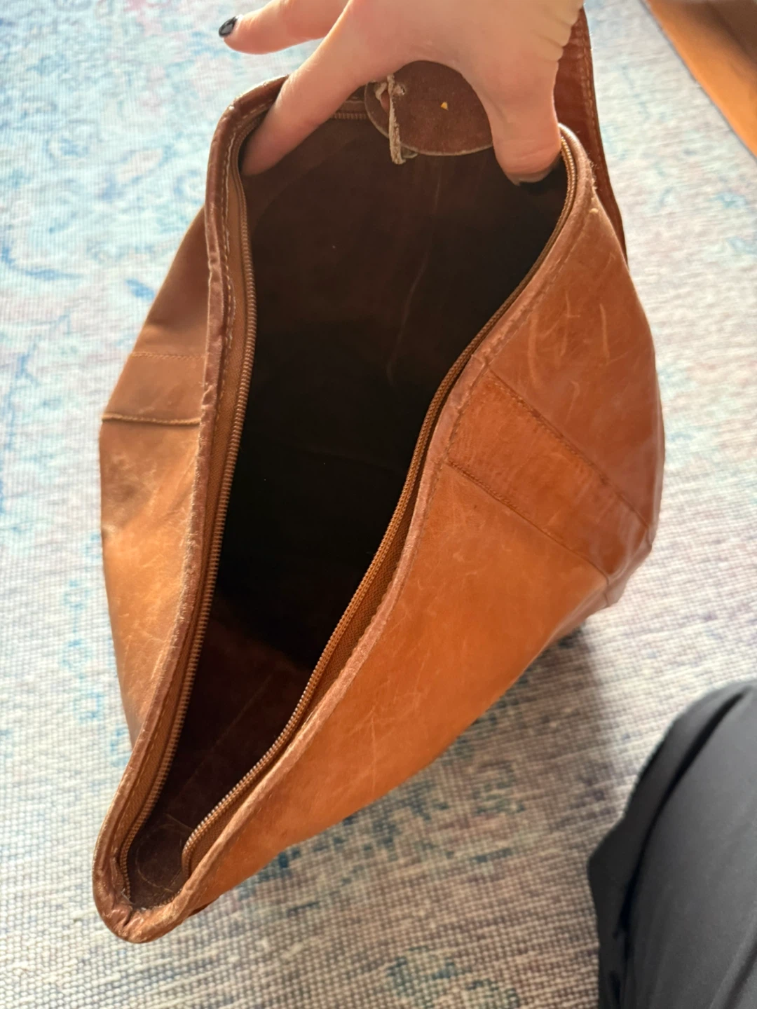 Brown Leather Shoulder Bag Vintage - photo 3