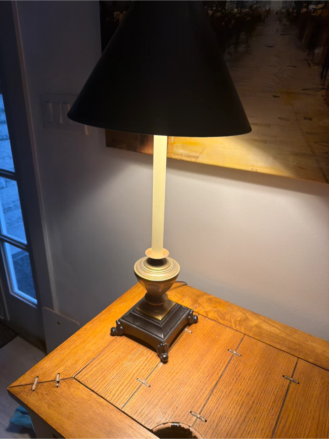 Vintage Candlestick Style Table Lamp