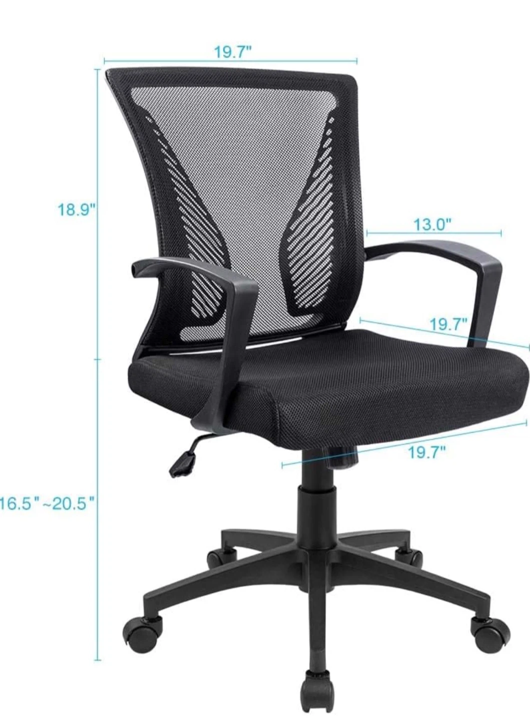 Ergonomic Mesh Office Chair with Lumbar Support - photo 3
