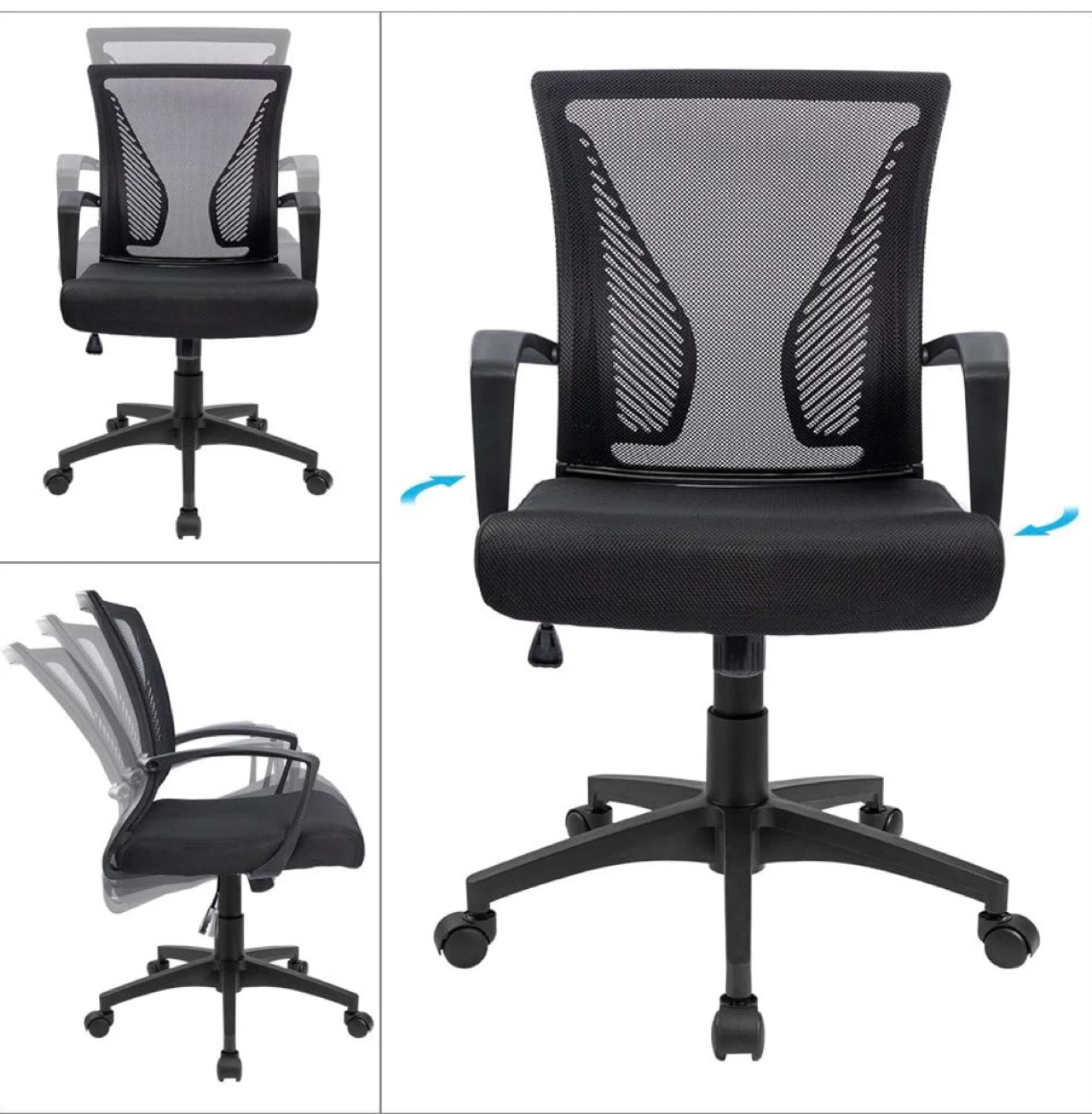 Ergonomic Mesh Office Chair with Lumbar Support - photo 4