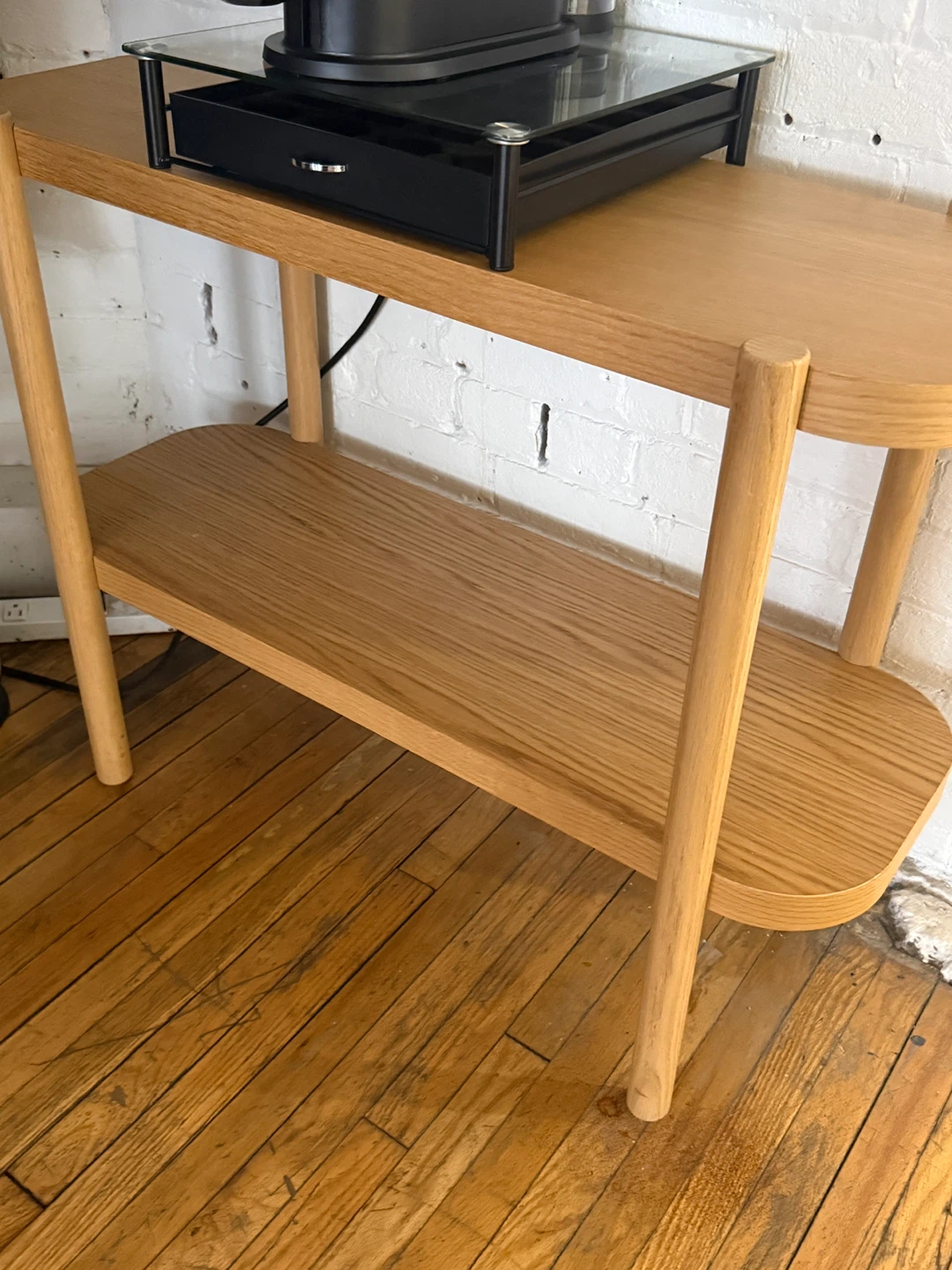 Wood Console Table with Shelf - photo 2