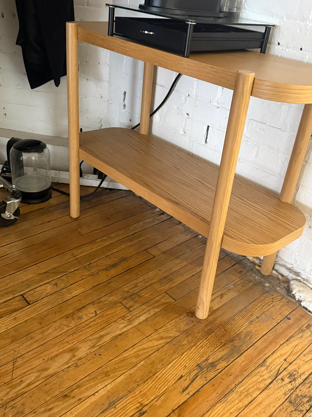 Wood Console Table with Shelf - photo 3