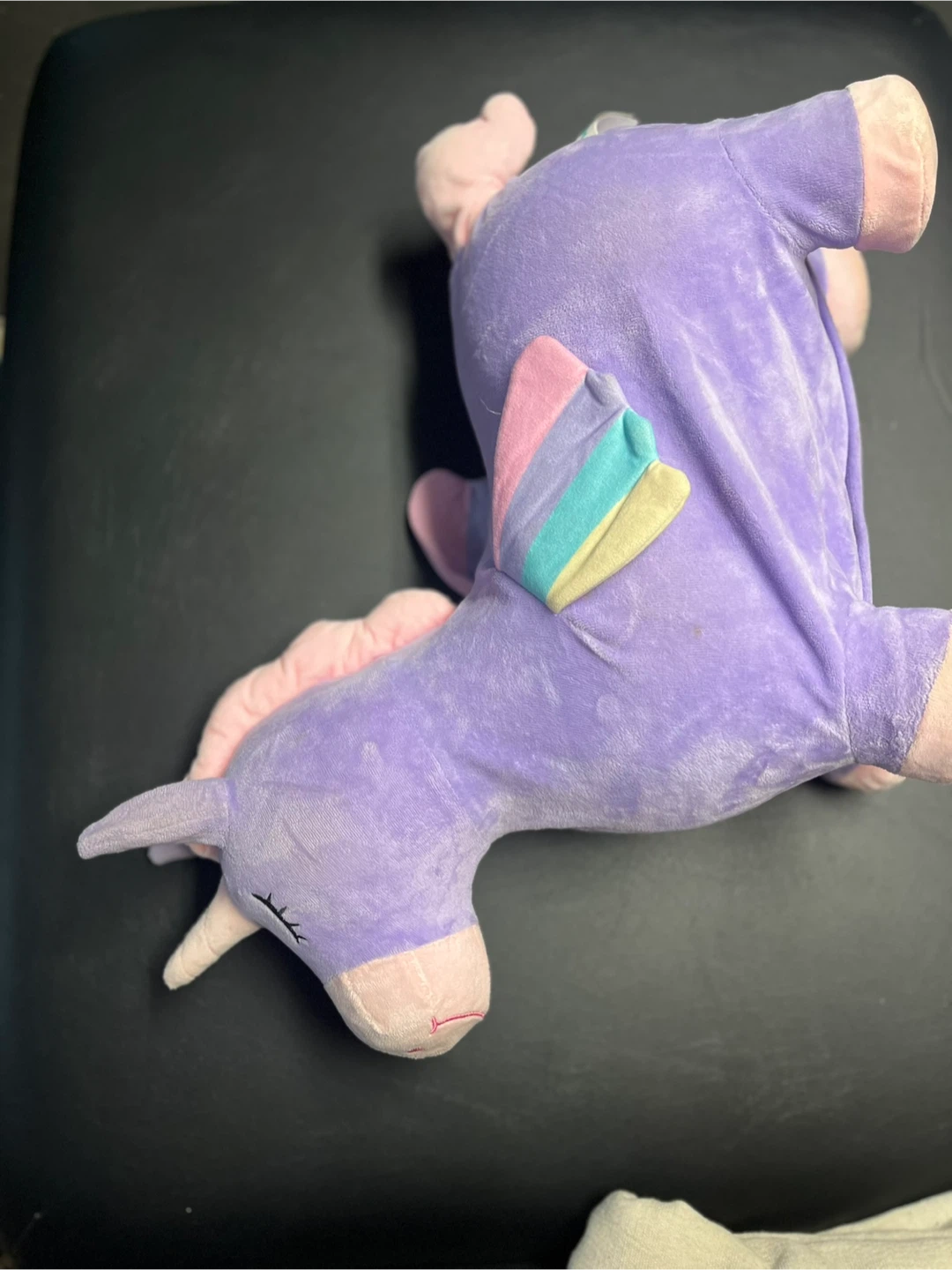 Purple Plush Unicorn Bouncer Toy - photo 3
