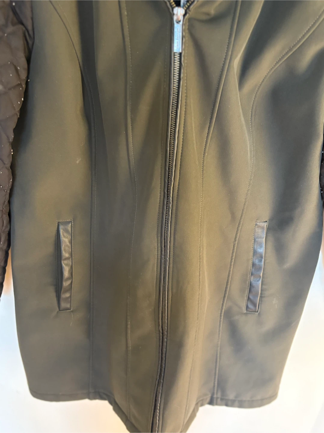 Michael Kors Women's Black Quilted Sleeve Jacket Size L - photo 4