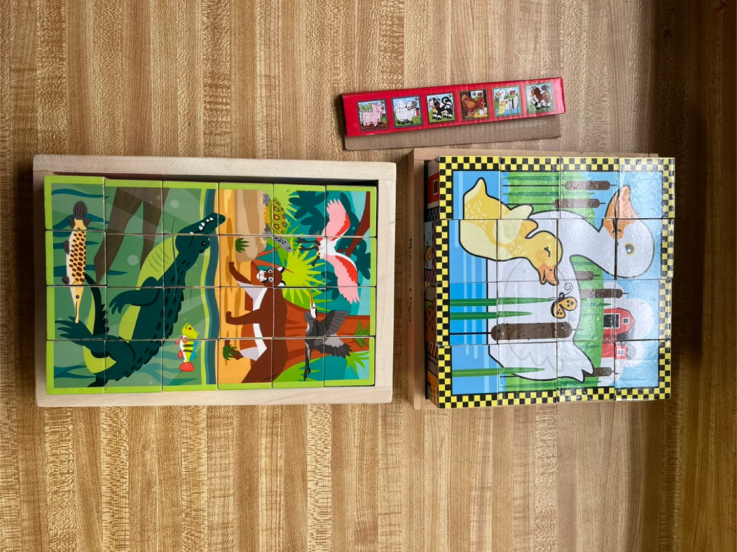 Melissa & Doug Alphabet & Animals Cube Puzzle