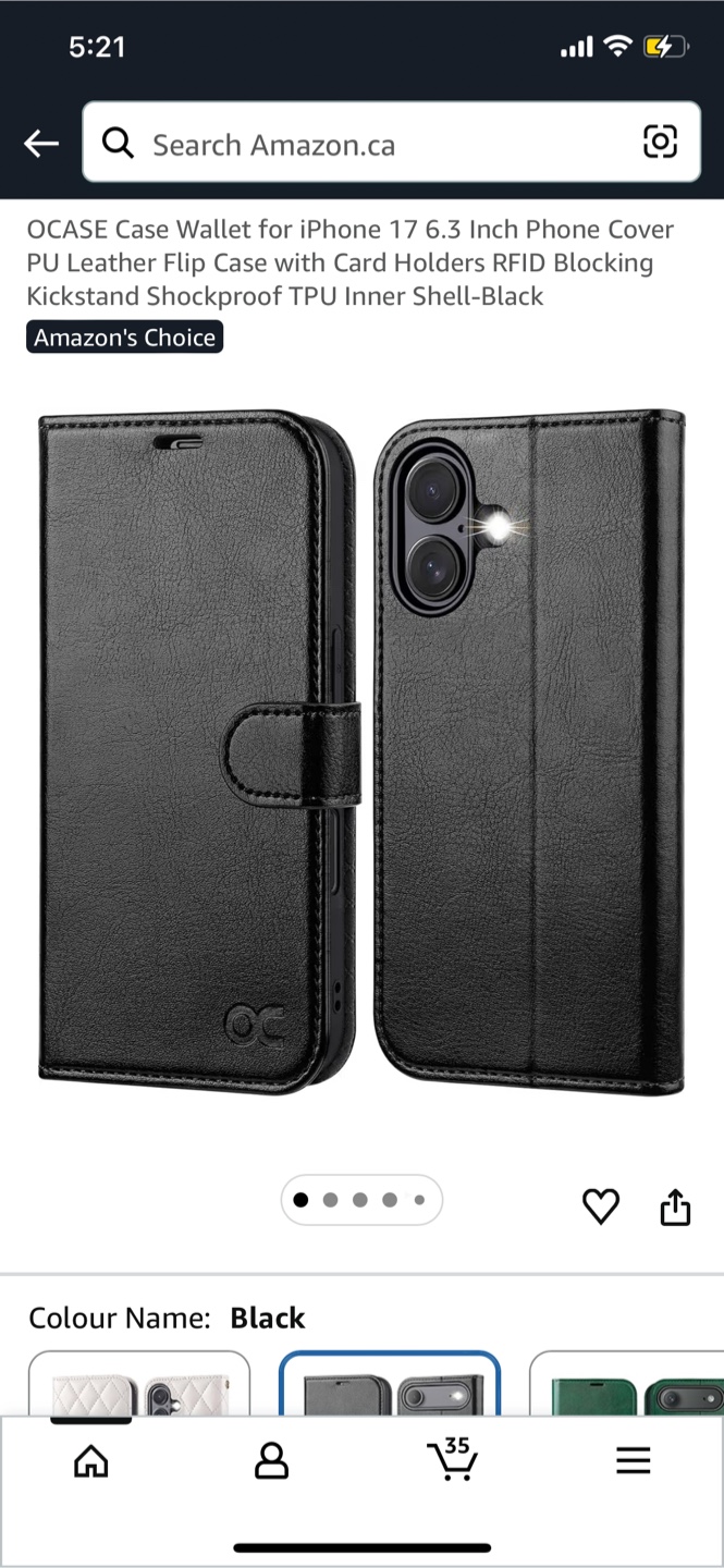 OCASE Case Wallet for iPhone 17