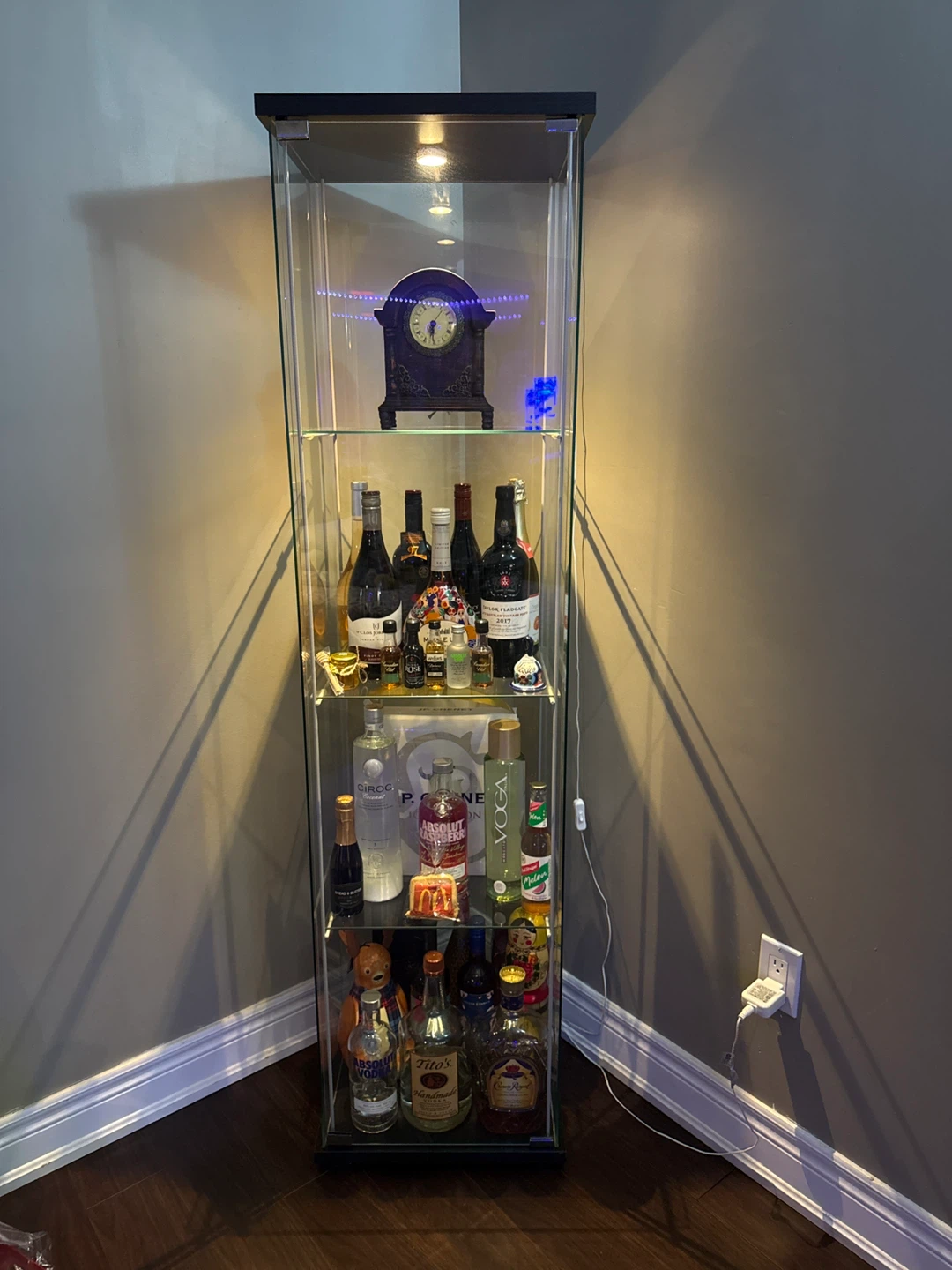Glass Display Cabinet with Light - photo 3