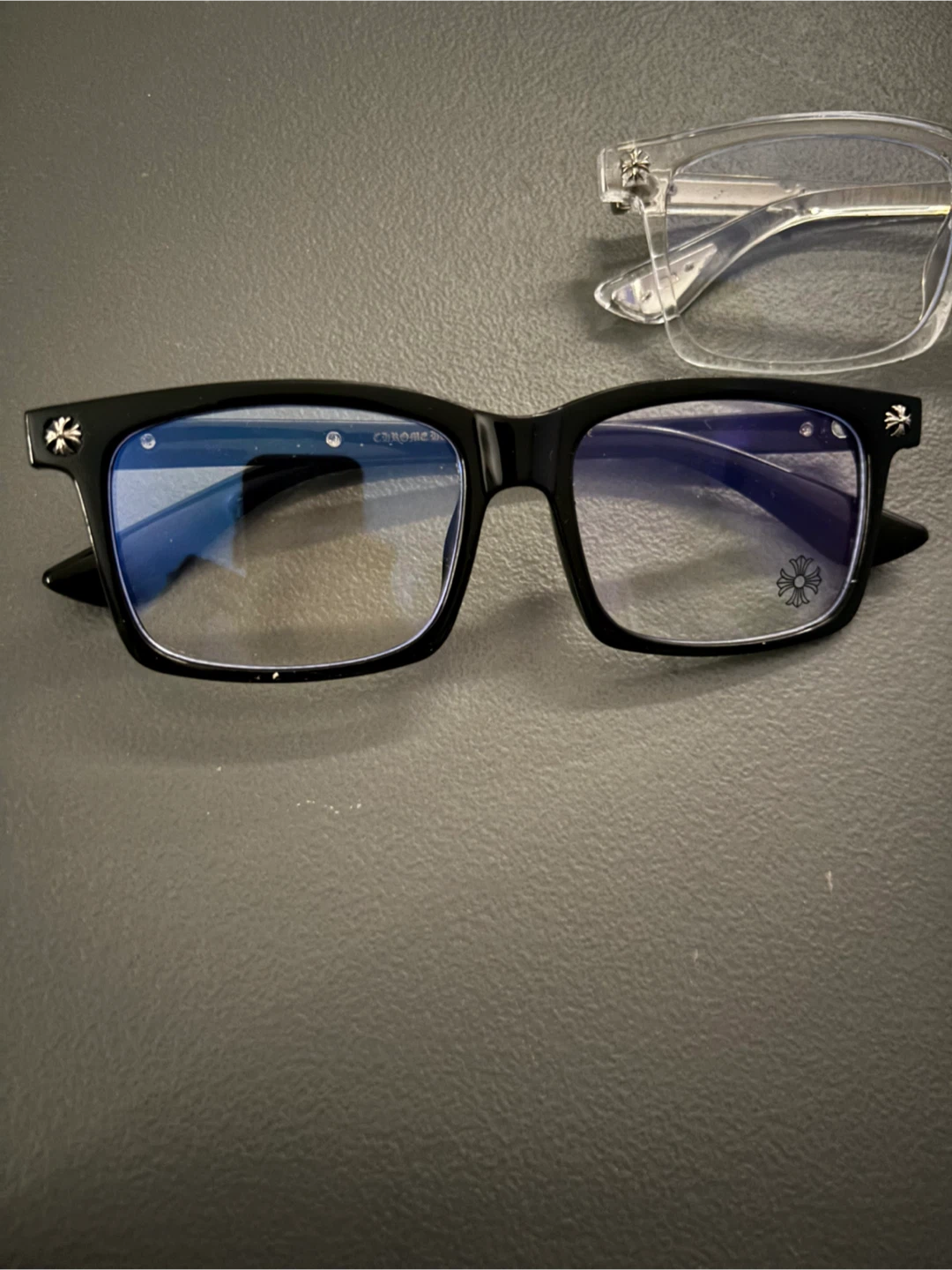 Chrome Hearts Glasses - Black & Clear Frames - photo 2