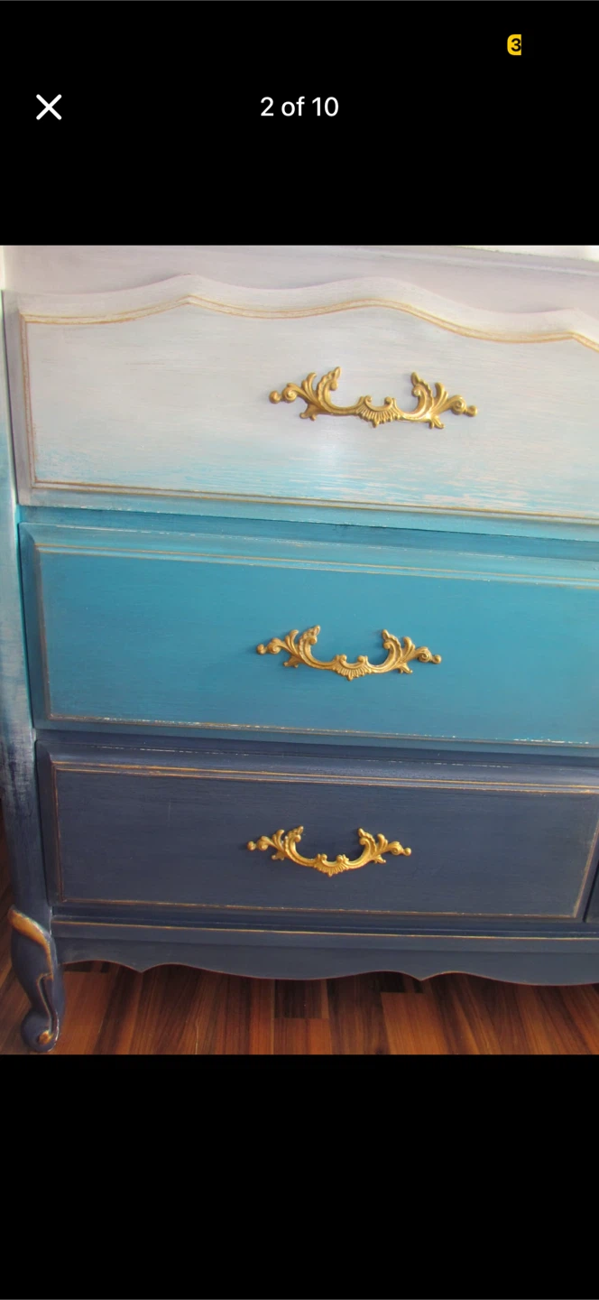 MOVE OUT SALE Refurbished Dresser with Ombre Blue Finish - photo 2
