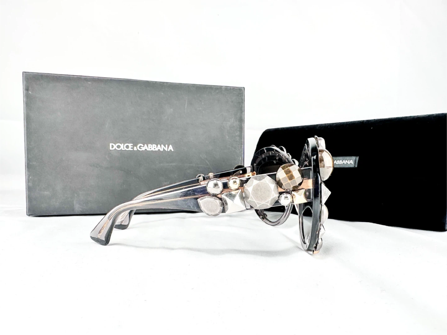 Dolce & Gabbana METAL STUD DG 4266 Gray Translucent Limited - photo 4