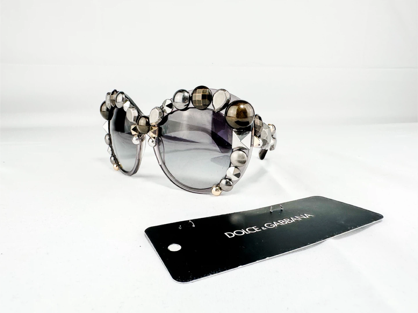 Dolce & Gabbana METAL STUD DG 4266 Gray Translucent Limited - photo 2