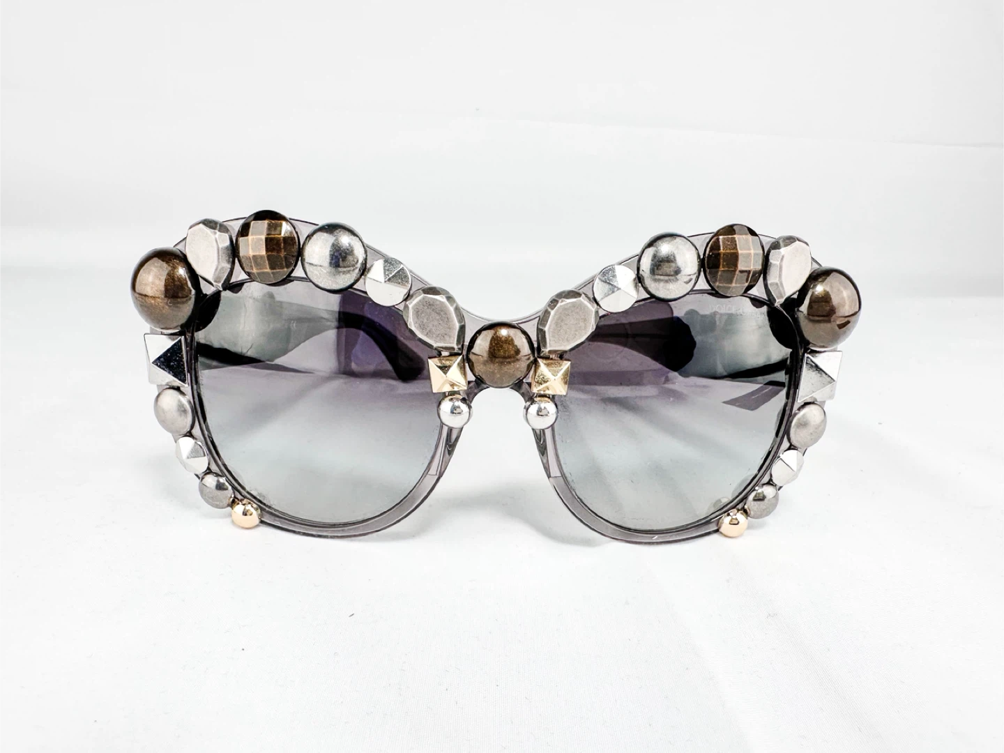 Dolce & Gabbana METAL STUD DG 4266 Gray Translucent Limited