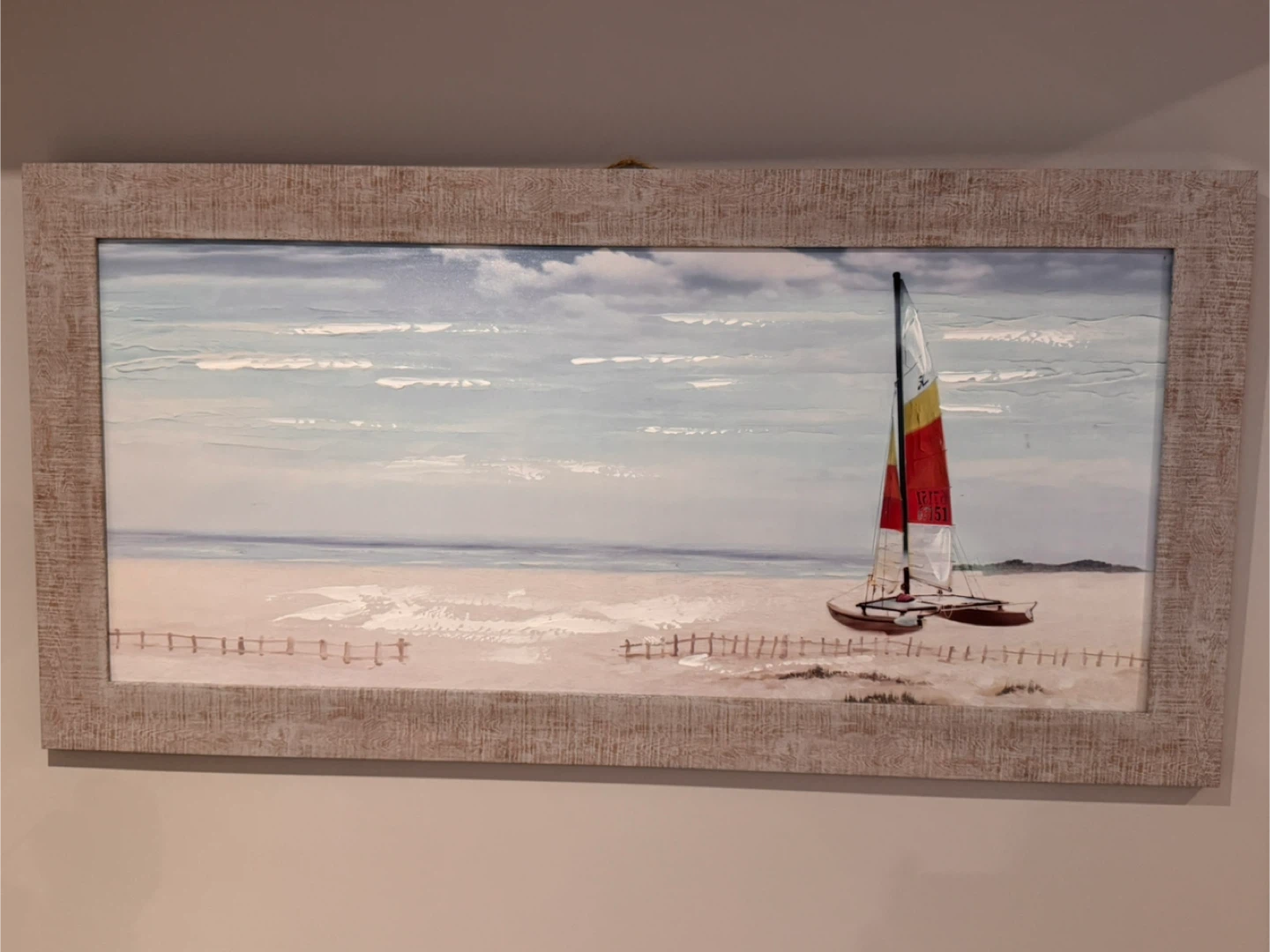 Large Framed Wall Art – Beach / Coastal Theme - photo 2
