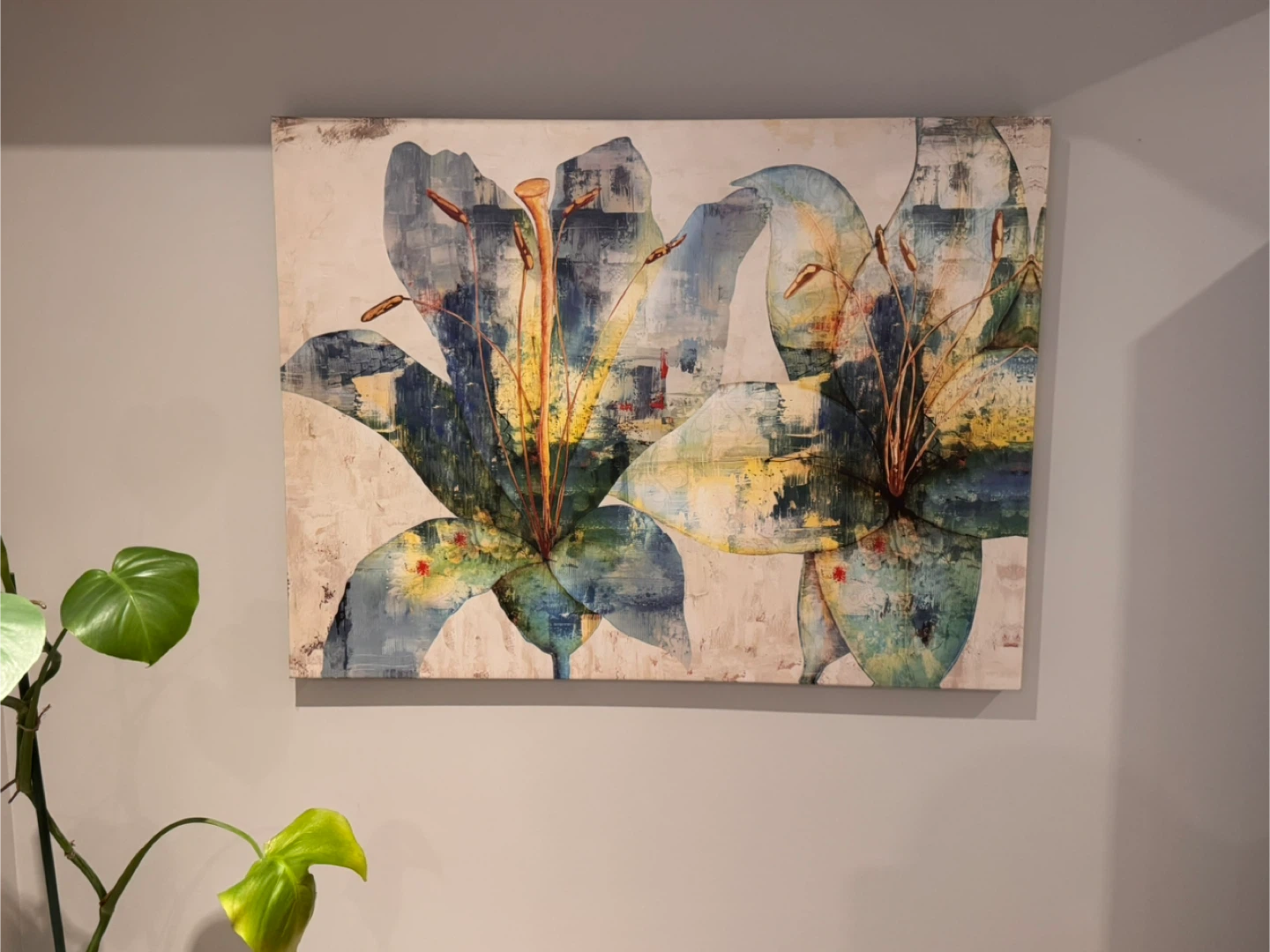 Abstract Floral Canvas Wall Art