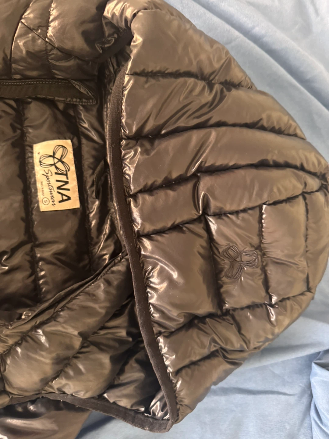 TNA Black Puffer Jacket - photo 3