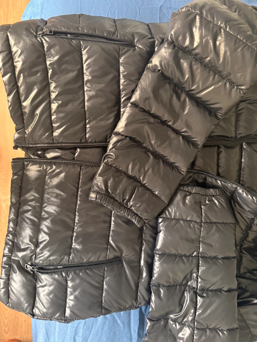 TNA Black Puffer Jacket - photo 4